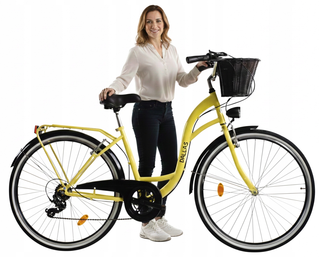 Rower damski miejski Dallas 28″ 7 biegów – i komfortowy