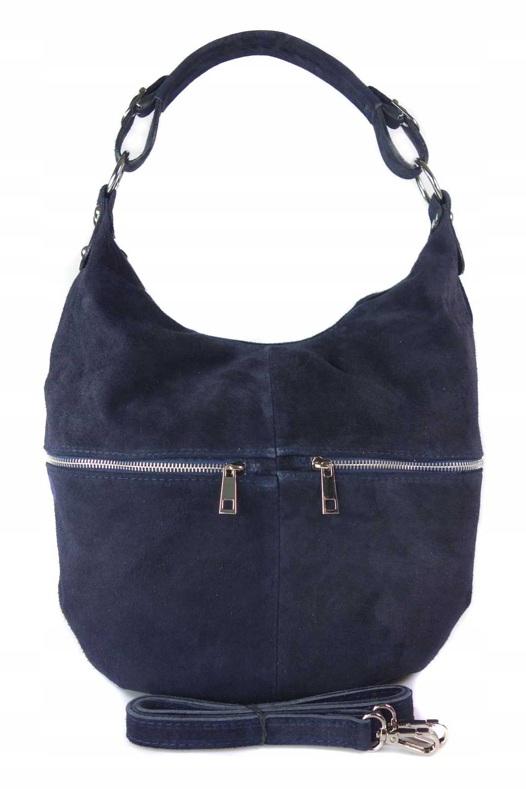 

Zamszowy Worek Włoska Skóra Shopper Bag Kolory