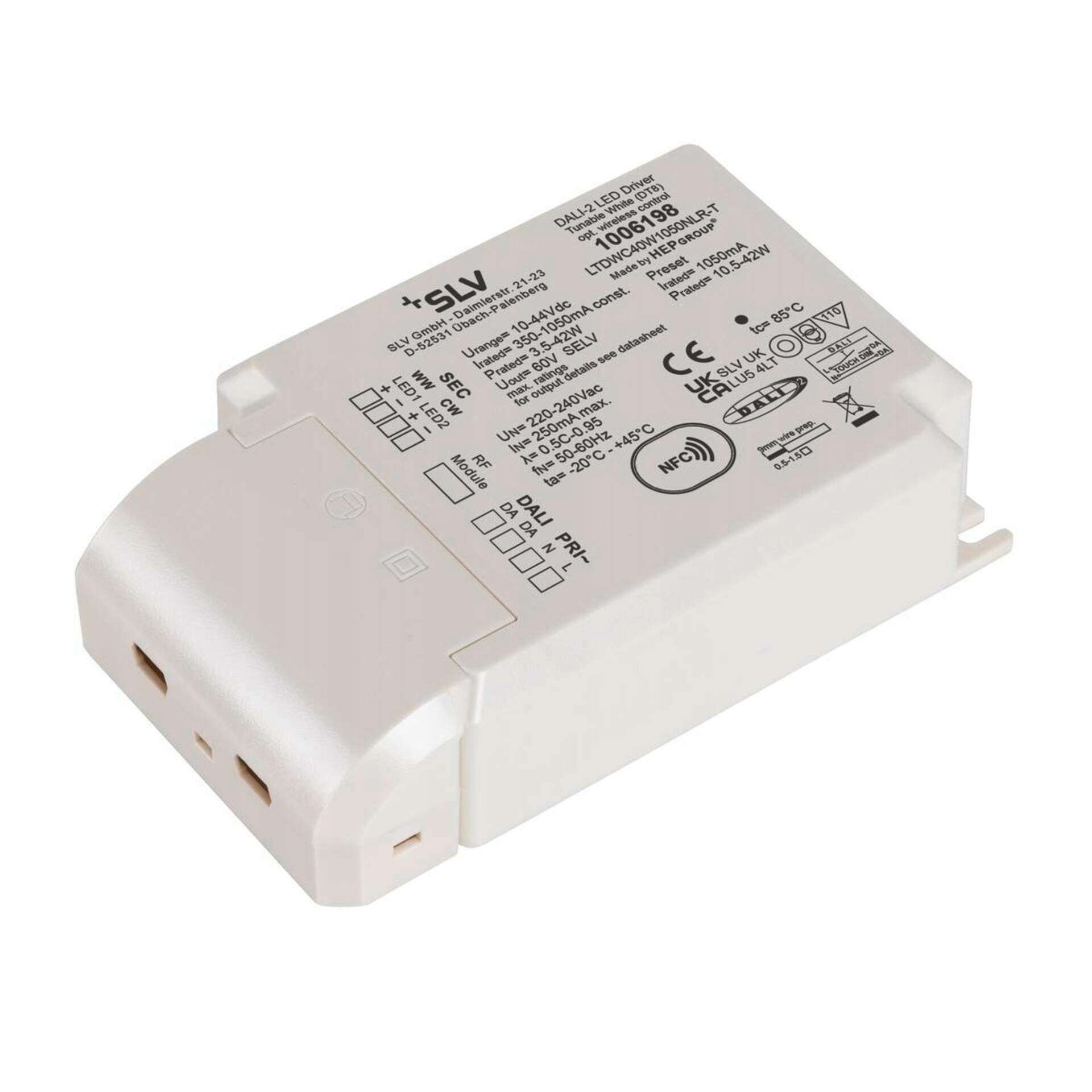 Led driver Slv 1050 mA 42 W Dali bílý