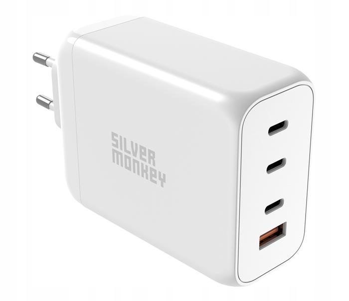 Ładowarka Silver Monkey GaN 200W Usb-c Pd USB3.0