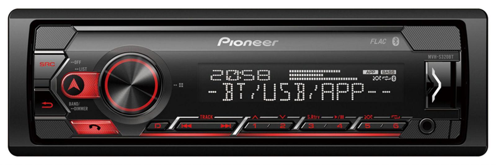 PIONEER MVH-S300BT АВТОМАГНИТОЛА BLUETOOTH MP3 EAN 4988028434372