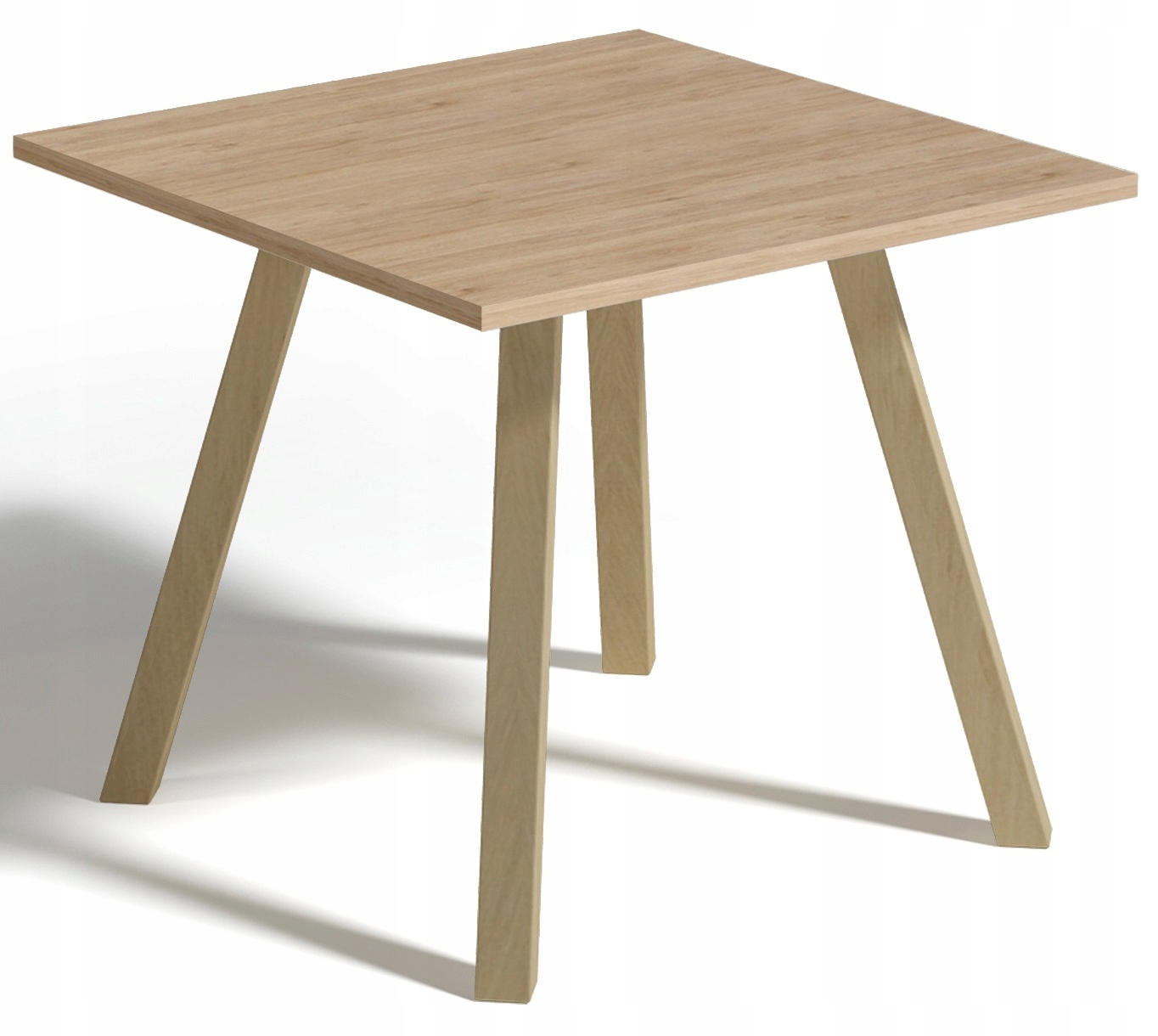 

Stolik kawowy ława 60x60x50 dąb fornir nogi Buk