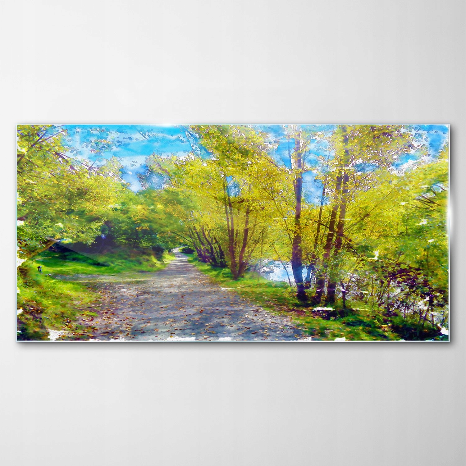 

Obraz Szklany Dekor Krajobraz las Drzewa 140x70