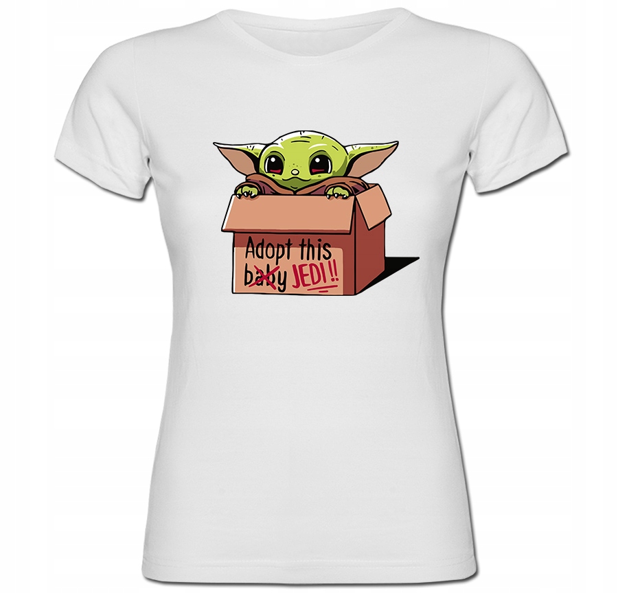 

Tshirt damski baby yoda przytul mnie weź jedi M