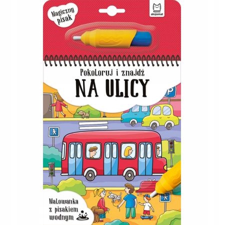 

Pokoloruj i znajdź na ulicy. Malowanka z pisakiem