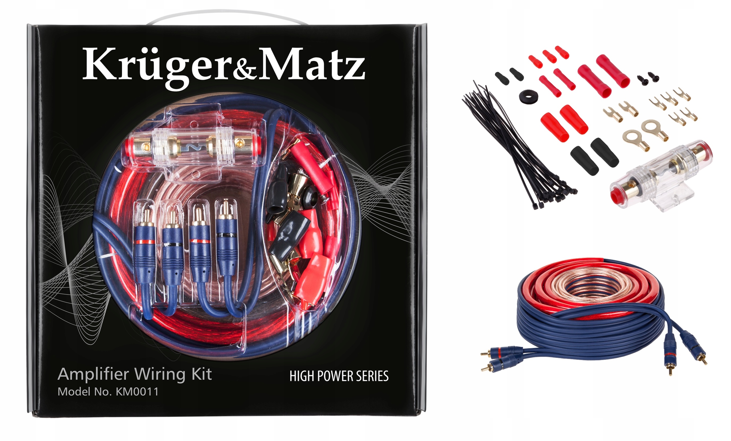 

Zestaw Kabli Do Wzmacniacza Grube Car Audio 1000W