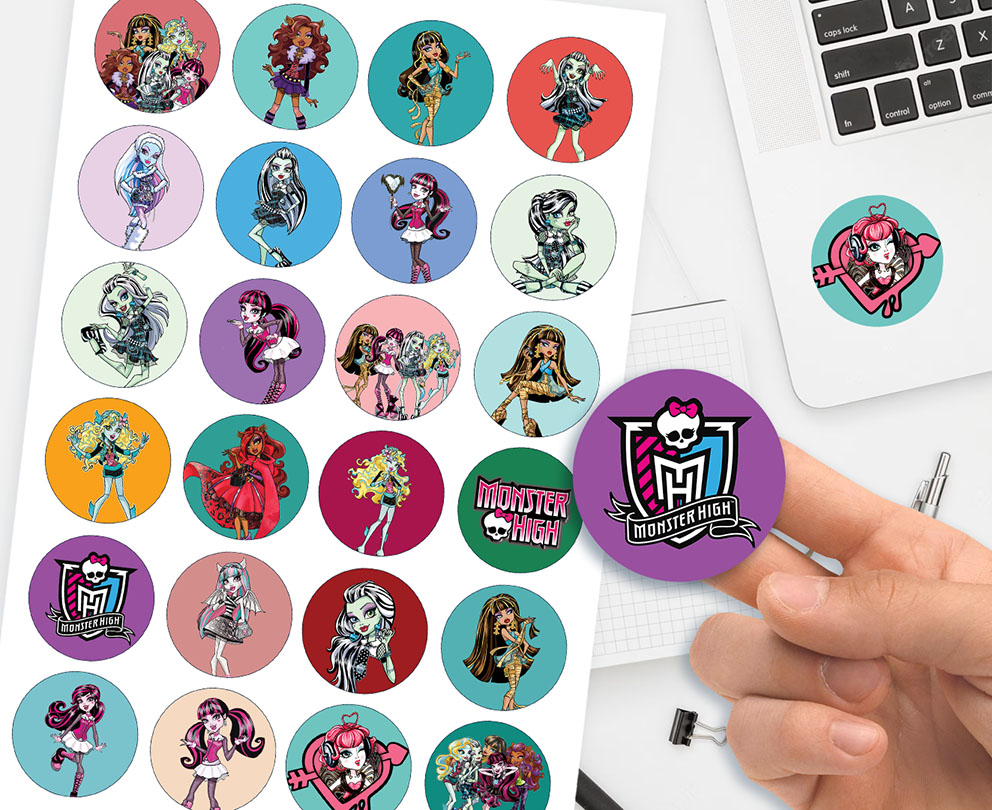 ZESTAW 3W1 KOSZULKA DLA DZIECI TATUAŻE NAKLEJKI MONSTER HIGH 128 JAKOŚĆ Marka Inna marka