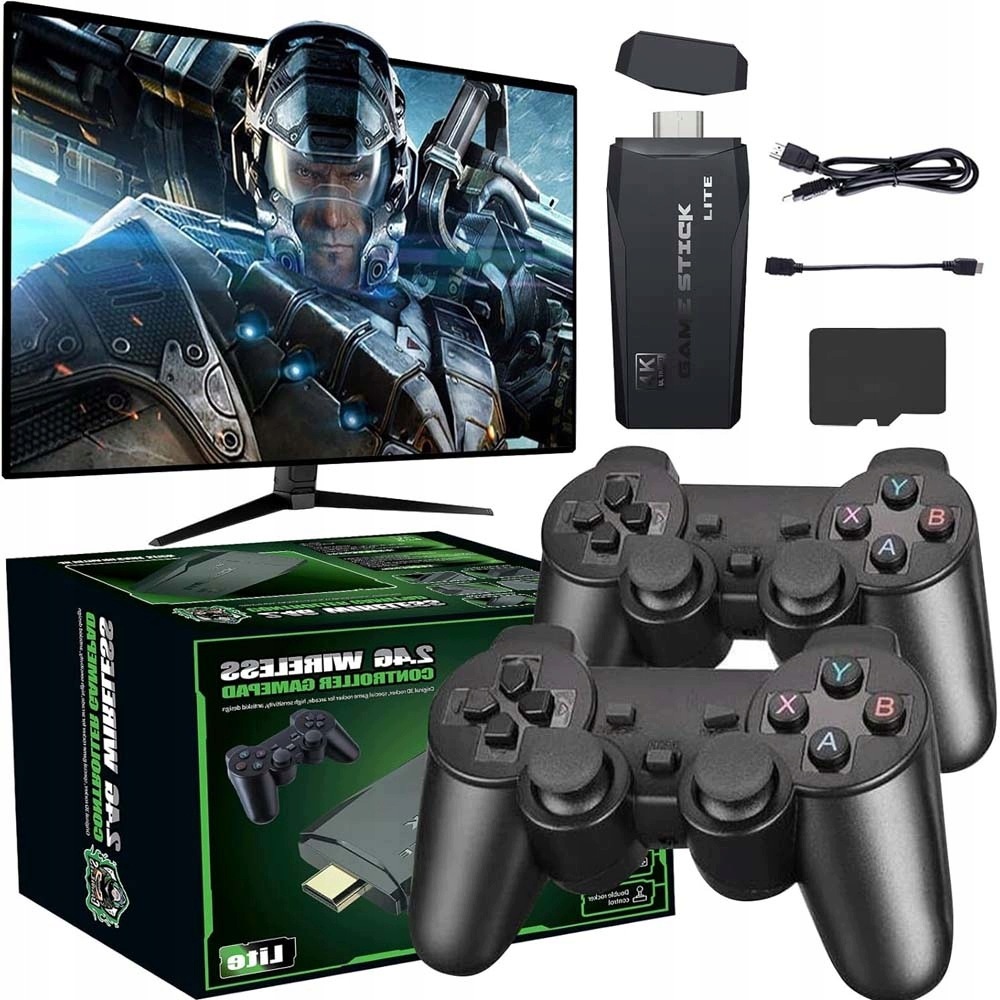 Retro Konzole Televizní Hdmi Tv Hra 20000 Her 2 Pady 64 Gb Pro Děti