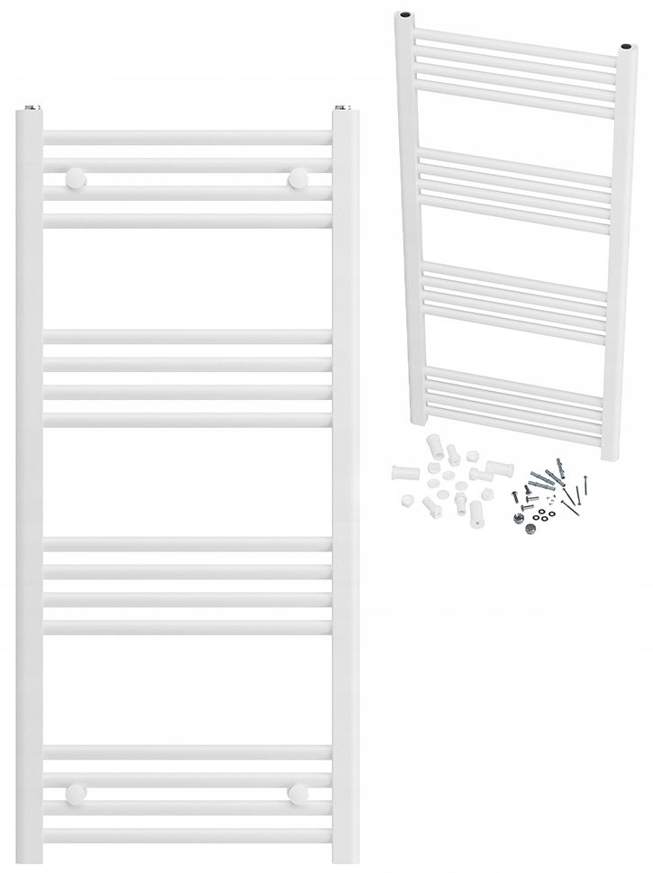 Kúpeľňový Ohrievač Biely Rebrík 50x110 cm Moderný Kaloryfer Breno