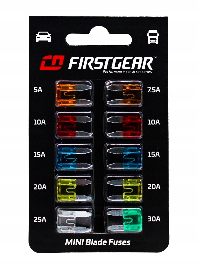 

Bezpieczniki płytkowe Mini 10x Standard FirstGear