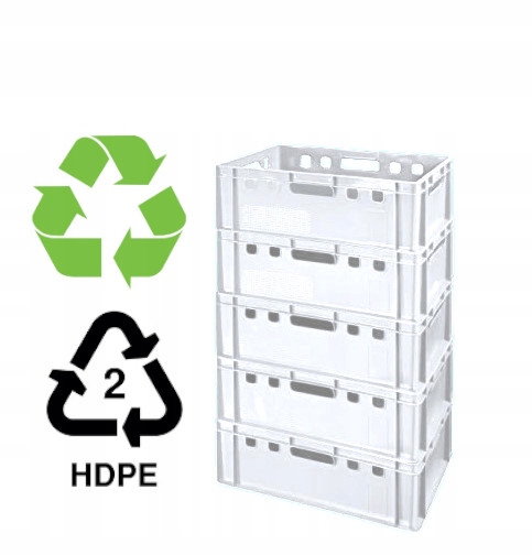 Plastikowa skrzynka E2 Pojemnik do mięsa Waga produktu z opakowaniem jednostkowym 2.5 kg