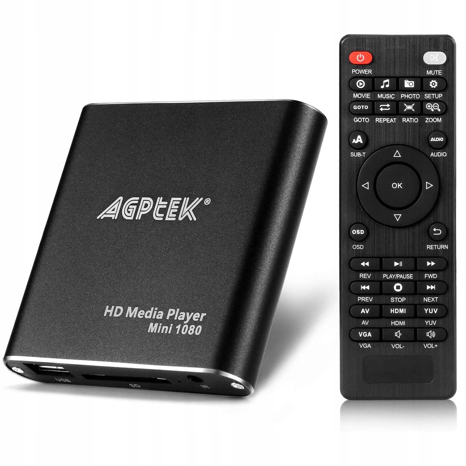 Przenośny odtwarzacz multimedialny Full Hd 1080p 60 Hz Hdmi Avi Mkv Mov