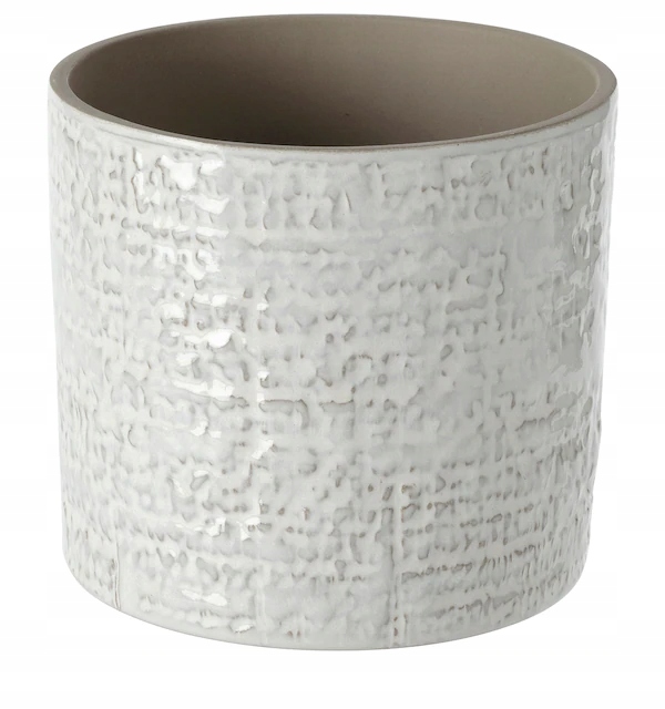 IKEA CHIAFRON Osłonka doniczki biały 12 cm