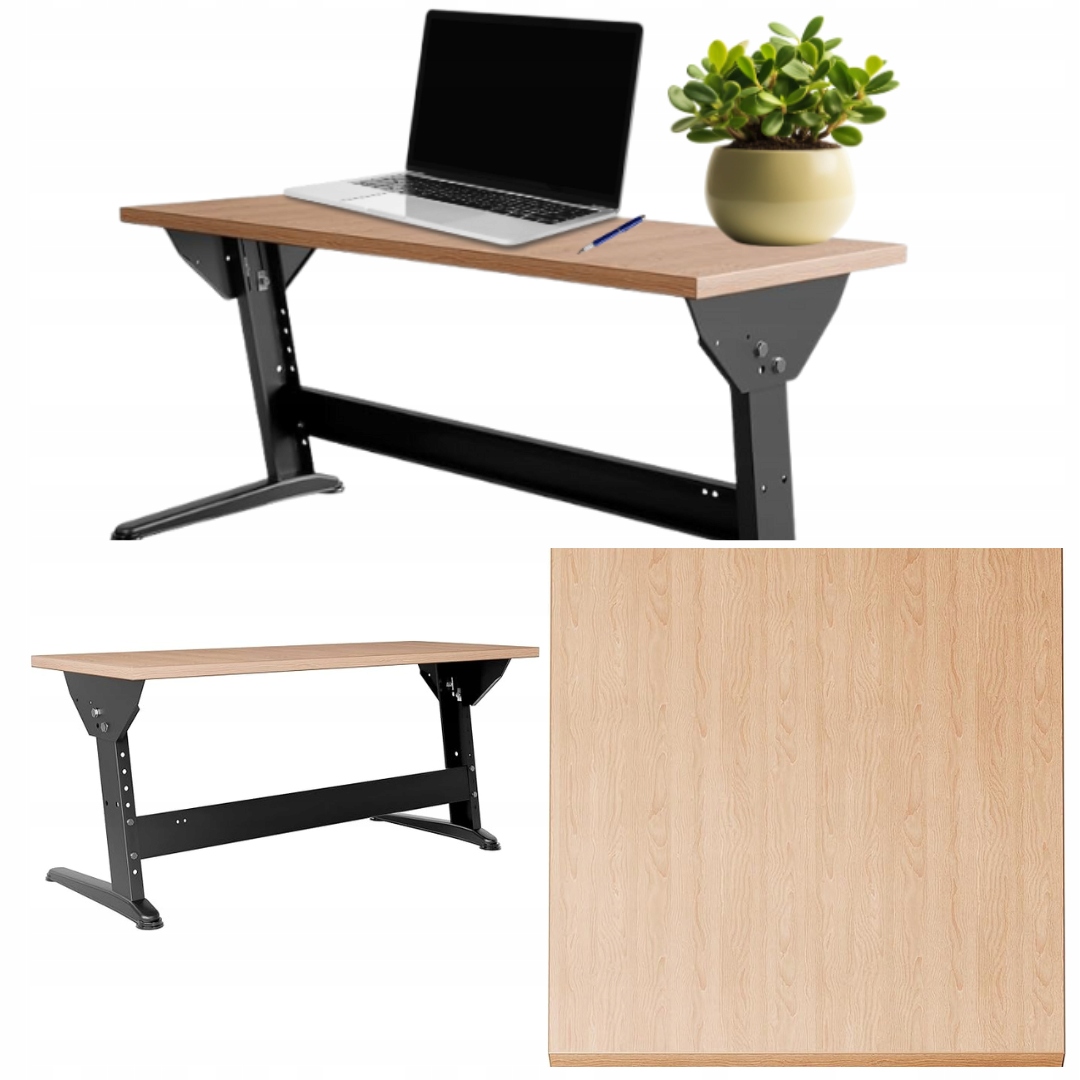 Kessler Pro – Stolek, Lavice, Psací Stůl, KSV-L2 Černý, Deska Buk