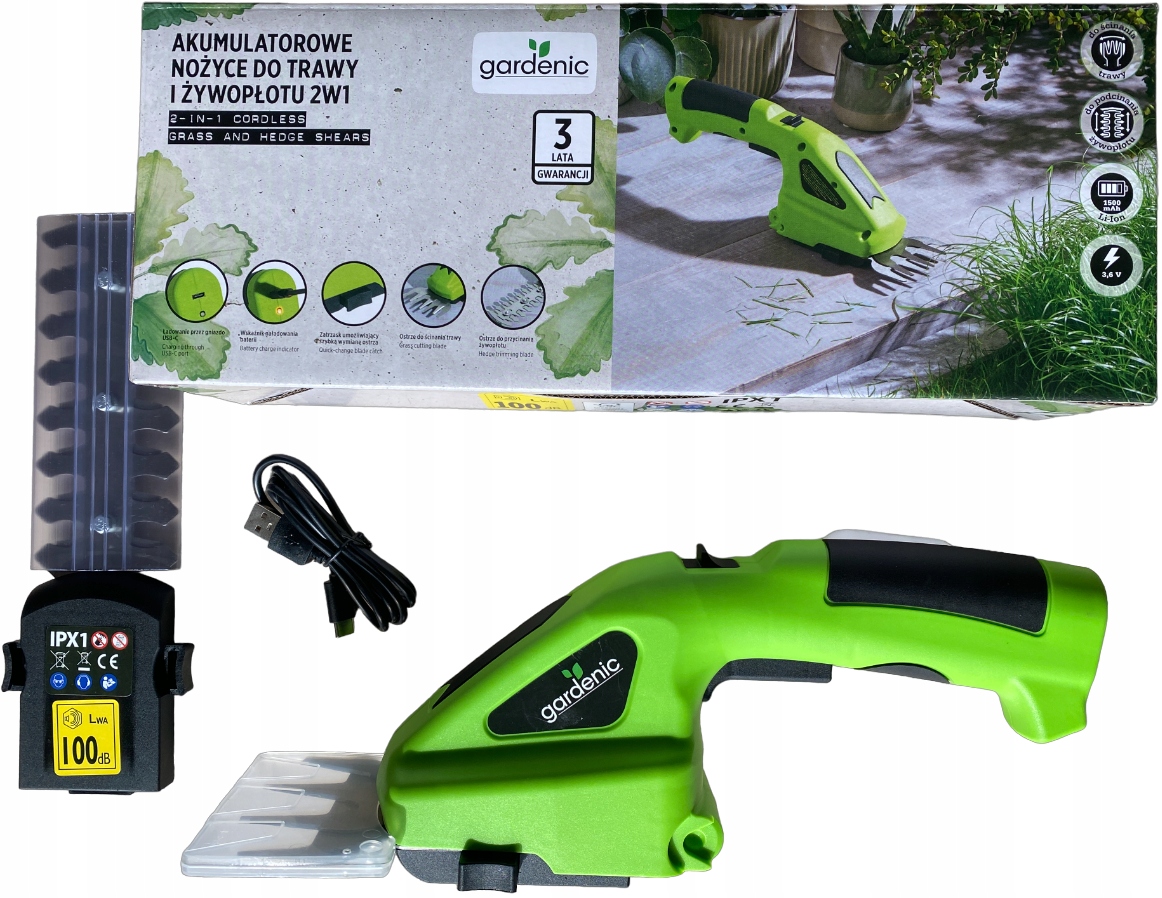 

Podkaszarka Nożyce Do Żywopłotu 2w1 Gardenic