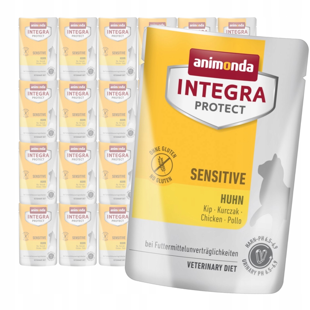 Levně Animonda Integra Protect Sensitive 24x85 g Mokré Krmivo Pro Kočky s kuřecím masem