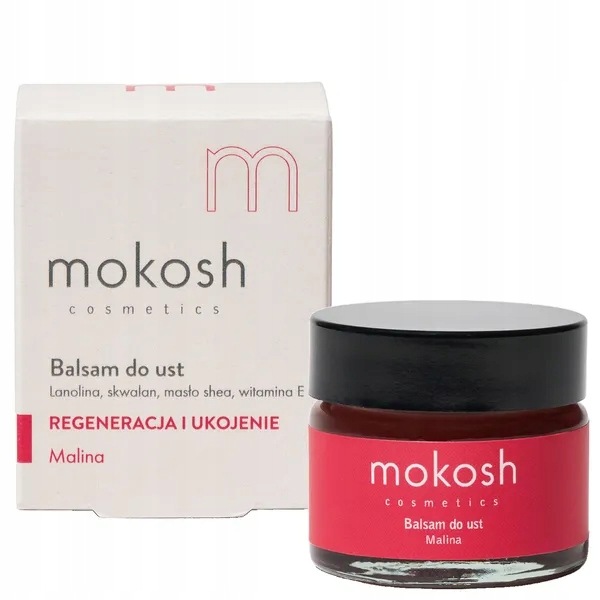 Mokosh, balzám na rty, malina, 15 ml