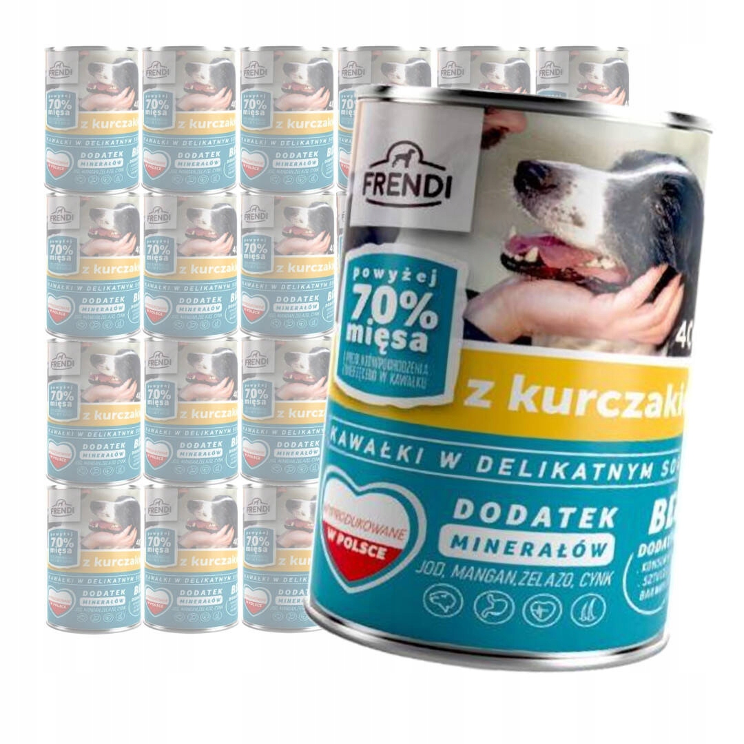 Levně Frendi Vlhké Krmivo pro psa 24x400 g Kousky v omáčce s kuřecím masem