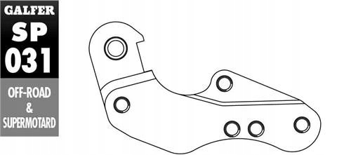 Galfer Adaptér Brzdového Kotúča 260 MM Yamaha Wr/yz 125 `01-07 Yzf 250/426/