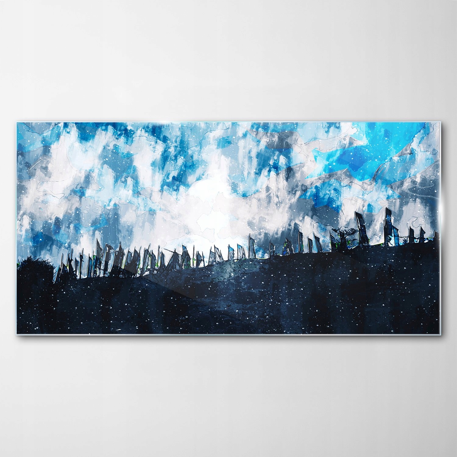 

Hartowany Obraz Szklany Płot Art Sztuka 120x60