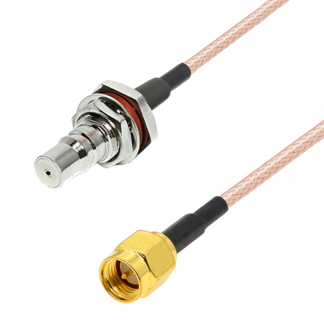 Pigtail Qma zásuvka Bh/sma zástrčka RG316 1 m