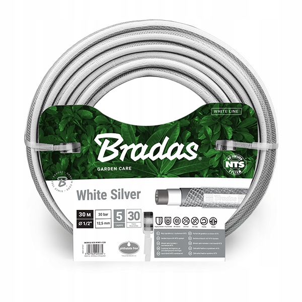 

Wąż ogrodowy Nts White Silver 1/2