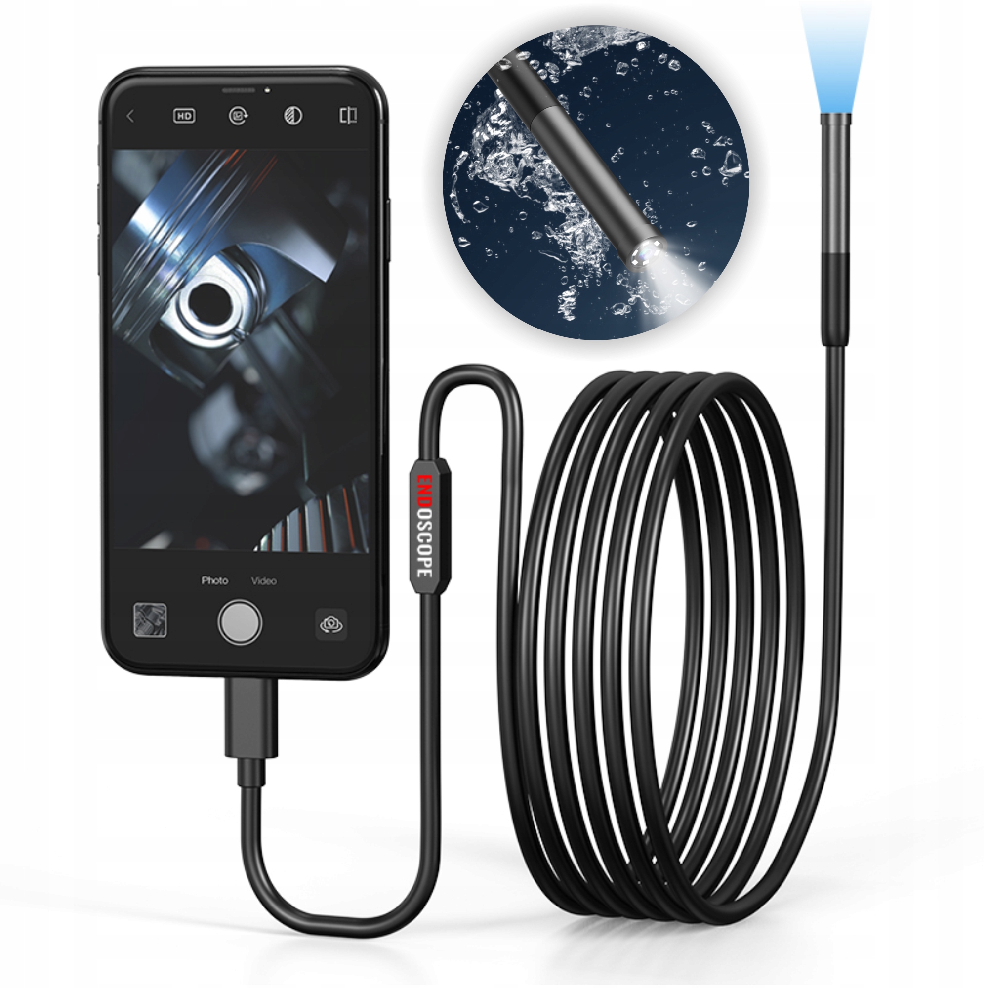 

Endoskop Kamera Inspekcyjna Usb WiFi Android Ios
