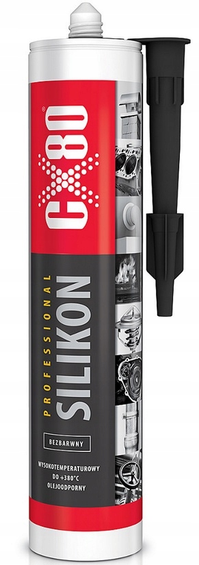 CX-80 Silikon Professional Wysokotemperaturowy Bezbarwny 310 ML