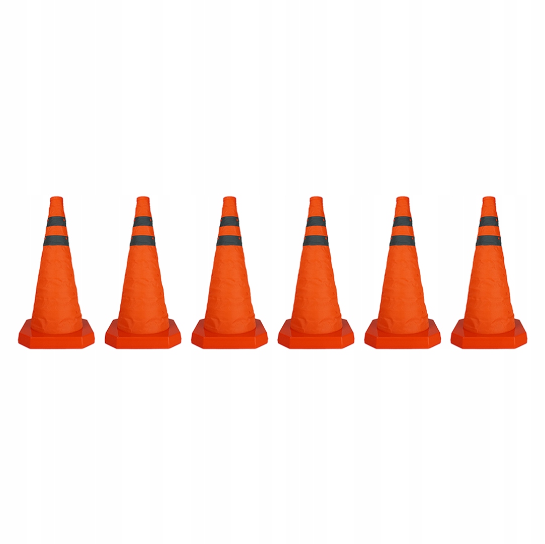 Silniční pacholek Skládací výstražný sloupek Odraz 50 cm 6 kusů