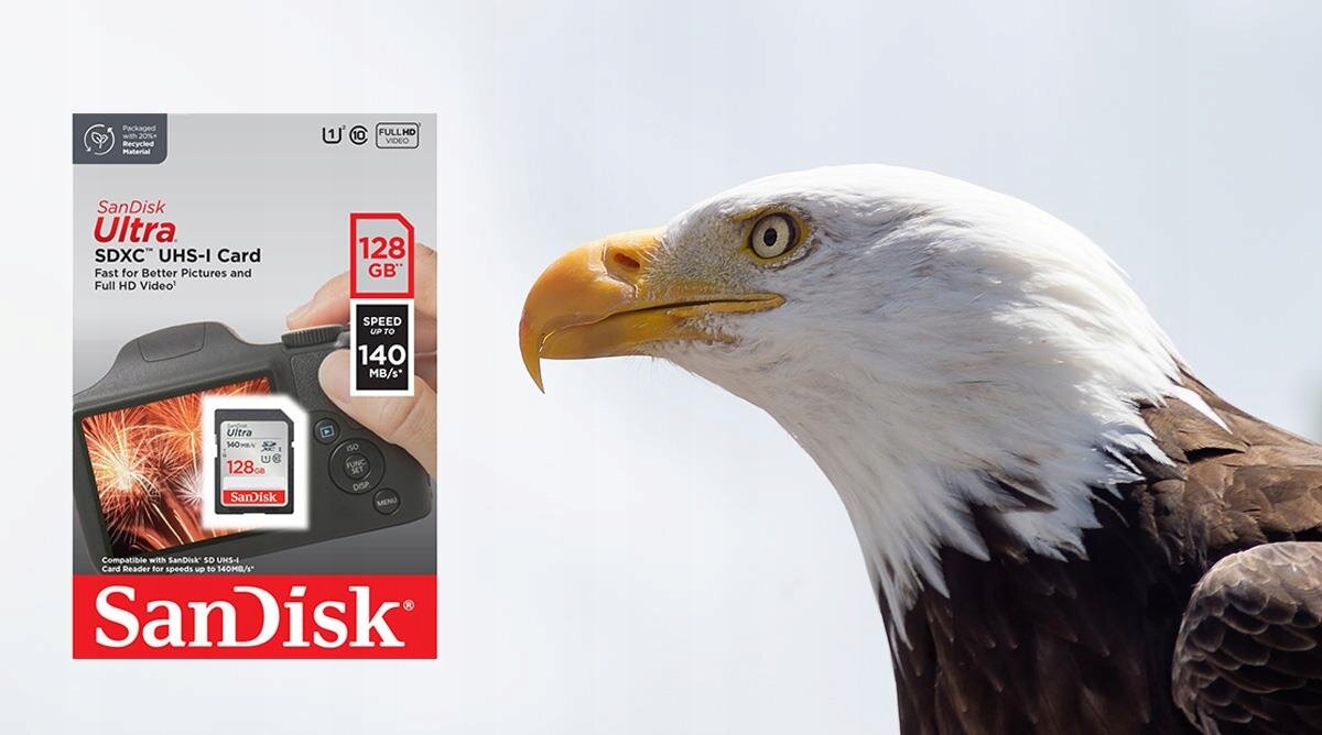 Karta pamięci SANDISK Ultra 128GB SDXC Typ karty SDXC