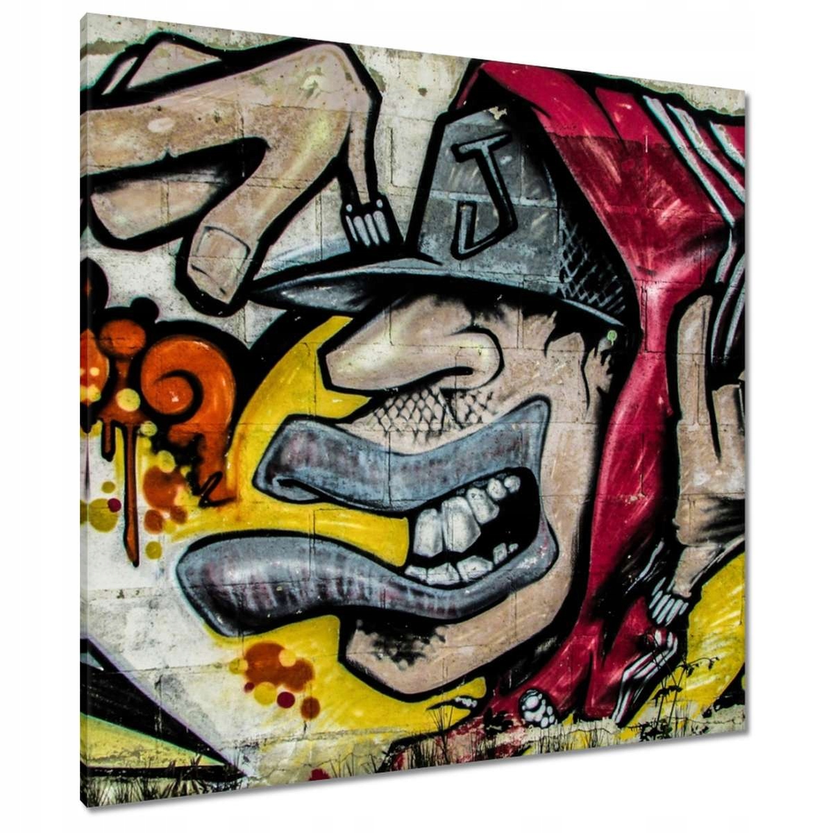 Obrazy 90x90 Graffiti Mural WallArt