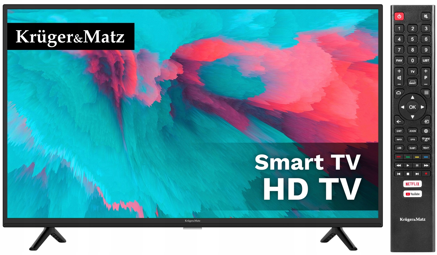 TELEWIZOR SMART TV DVB-T2 HEVC KRUGER MATZ S6 32''