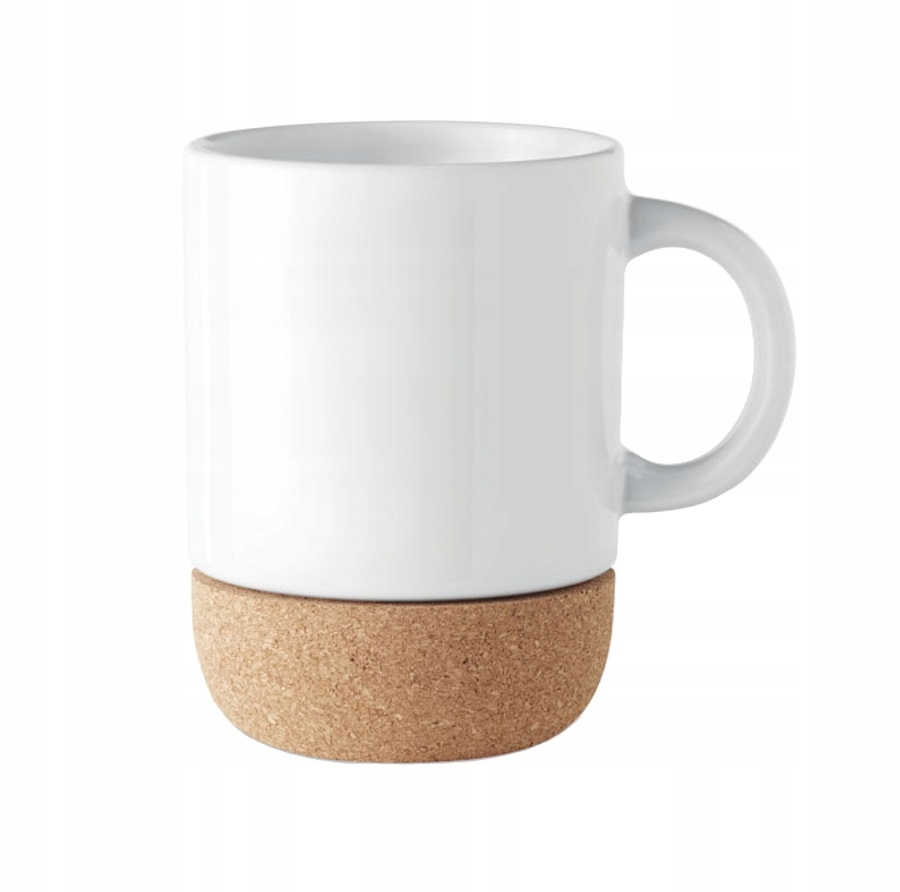 

Kubek Ceramiczny Z Korkiem 300ml Biały Do Napojów