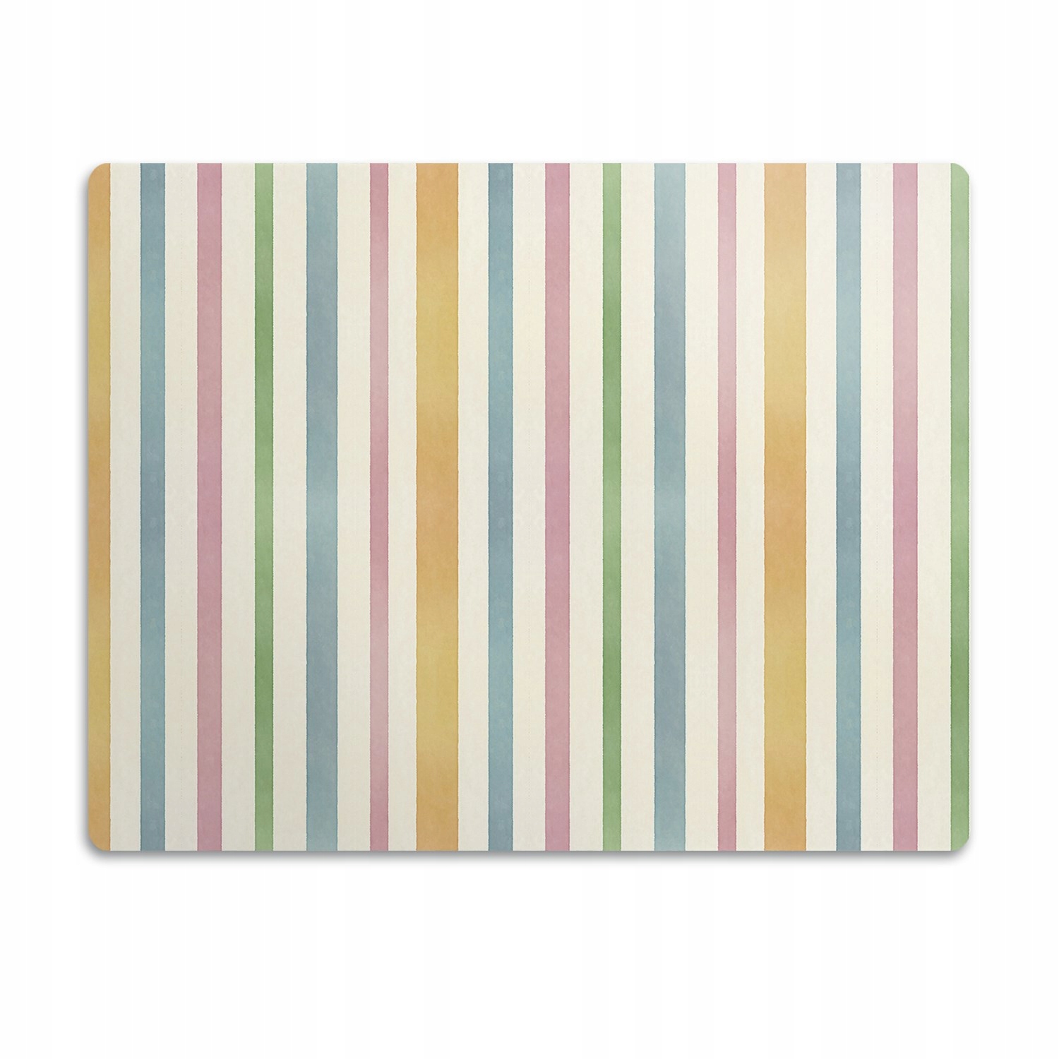 Levně Podložka pro psa pod misku Barevné linie 90x60 cm