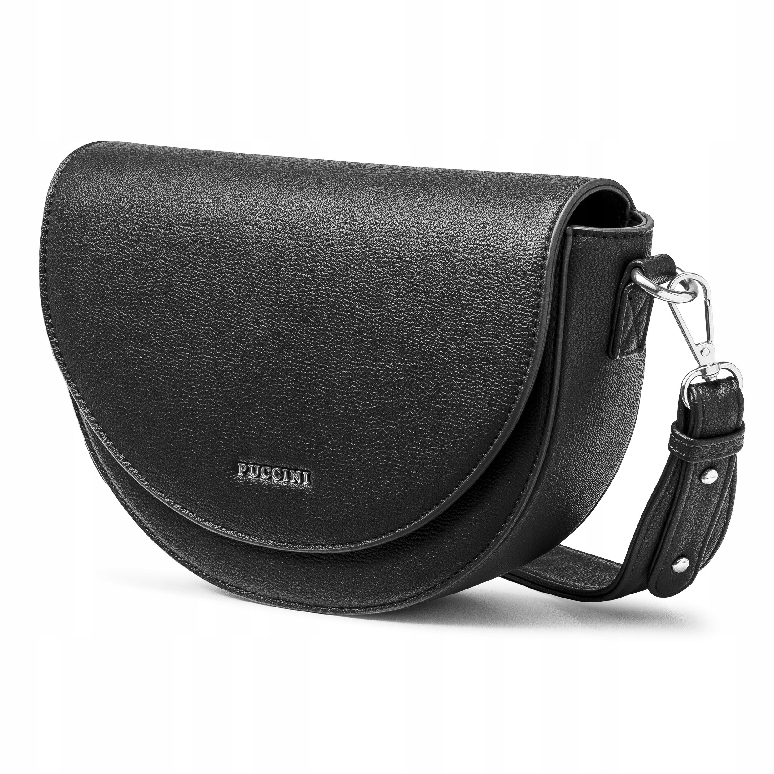 Crossbody kabelka Přes Rameno Půlměsíc Puccini Na opasku Černá BML056M-1