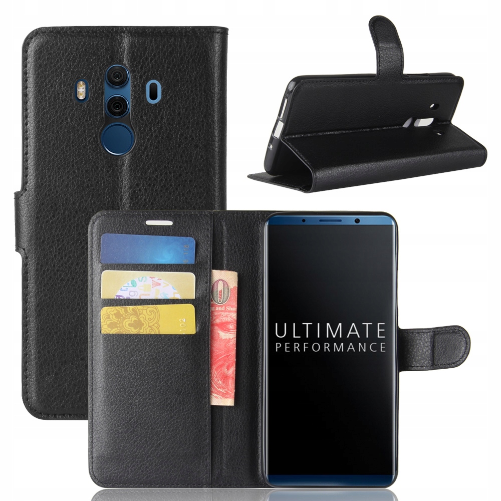 

Etui Portfel Litchi, Case Do Huawei Mate 10 Pro