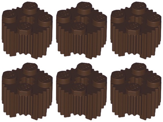 

Lego 92947 Klocek Grill 2x2 brąz ciemny (6g) 6 szt