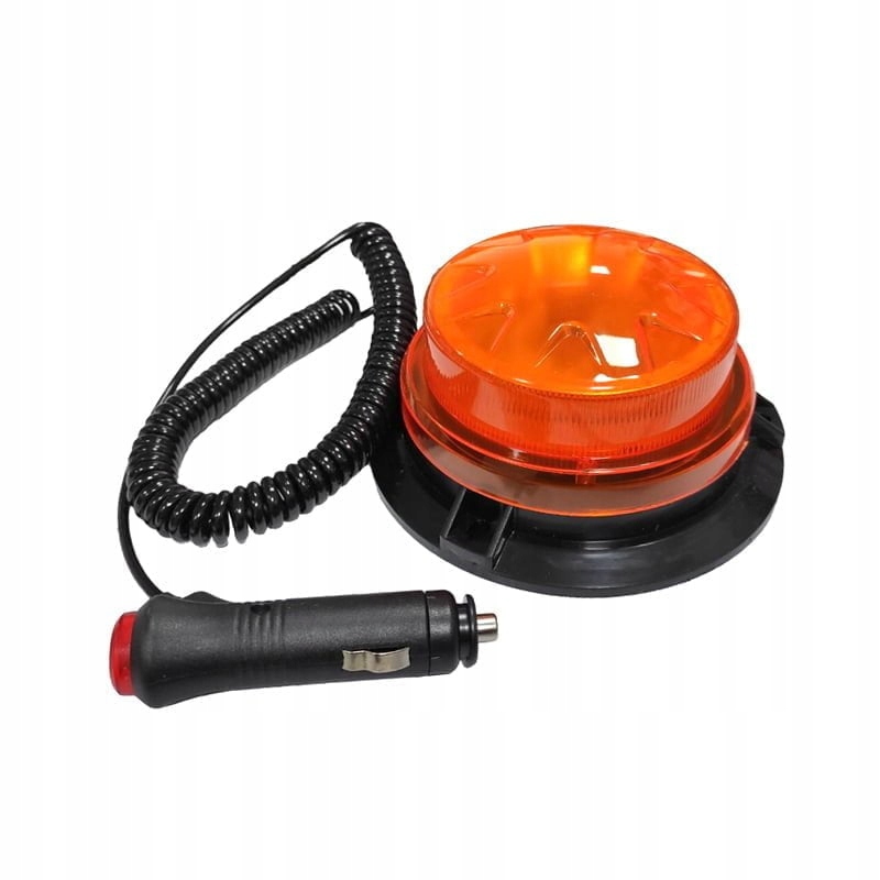 LAMPA OSTRZEGAWCZA KOGUT BŁYSKOWA POMARAŃCZOWY MAGNES UFO 12/24V 24 LED Numer katalogowy części XJ5154