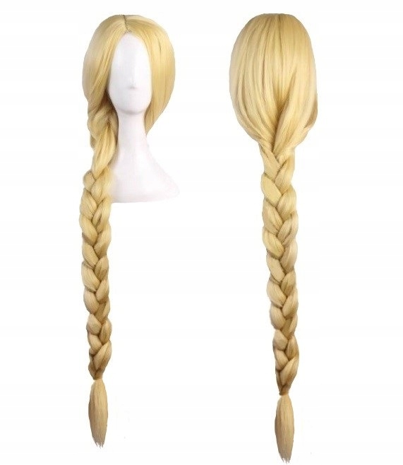 PERUKA WIG WŁOSY ROSZPUNKA ELSA ELZA WARKOCZ COSPLAY