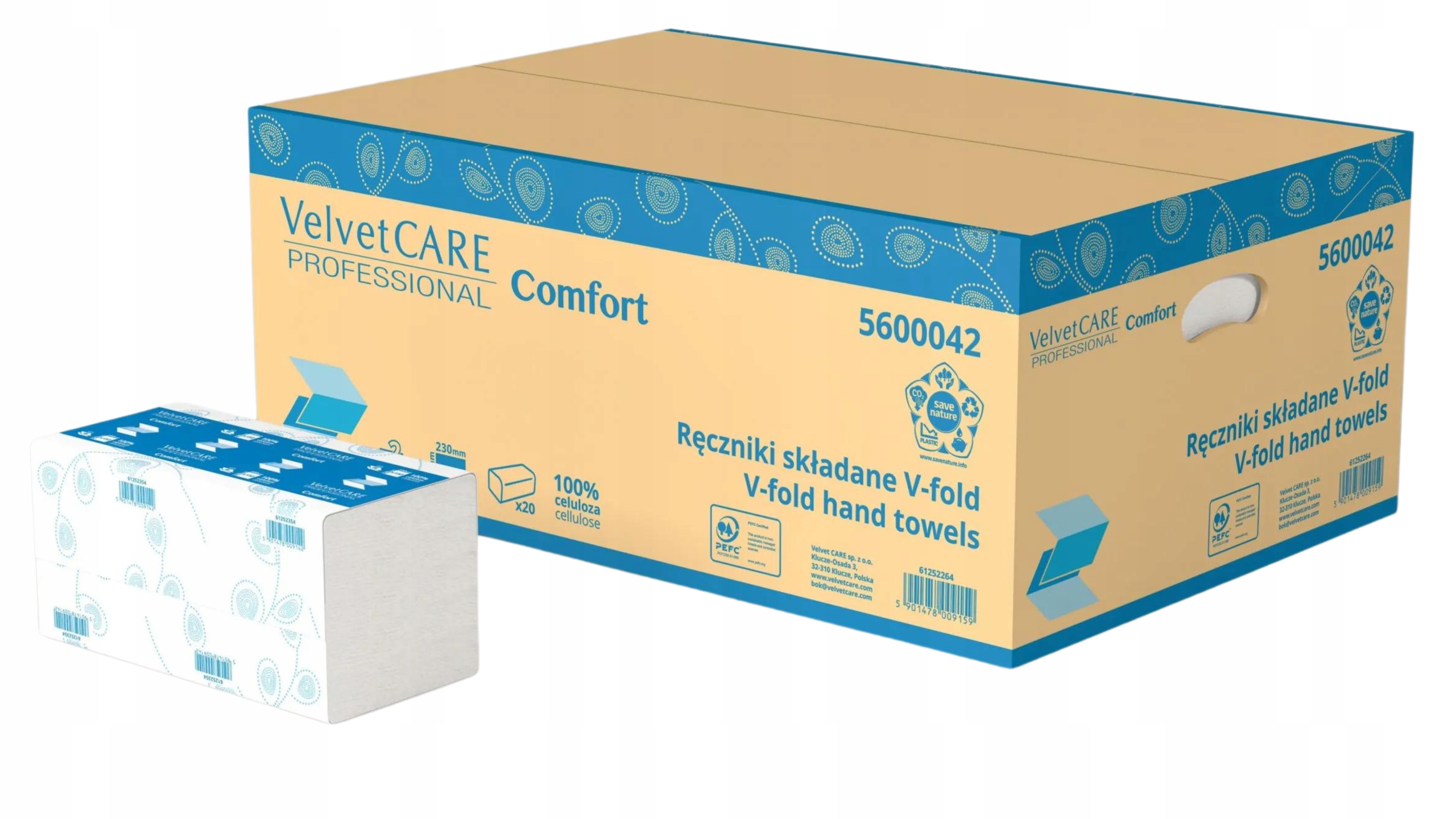 Levně Ručník Zz Velvet Care 2-vrstvý celulóza bílý 20 kusů (karton)