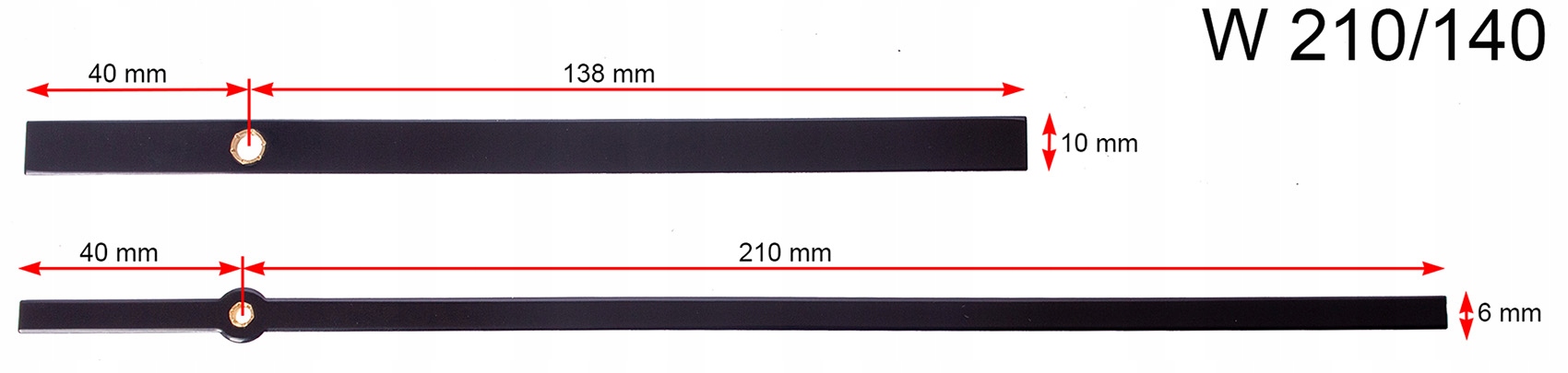 

Długie Wskazówki 21cm Do Zegara W210/140