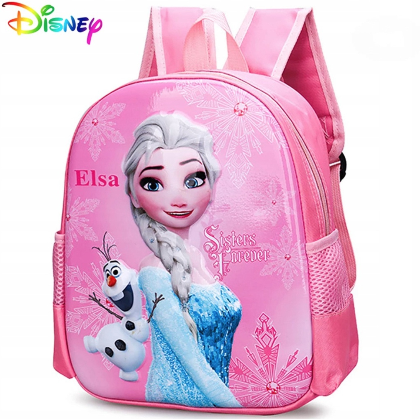 Zdjęcia - Lalka Elsa Plecak Frozen Elza Olaf różowy dla dziewczynki 