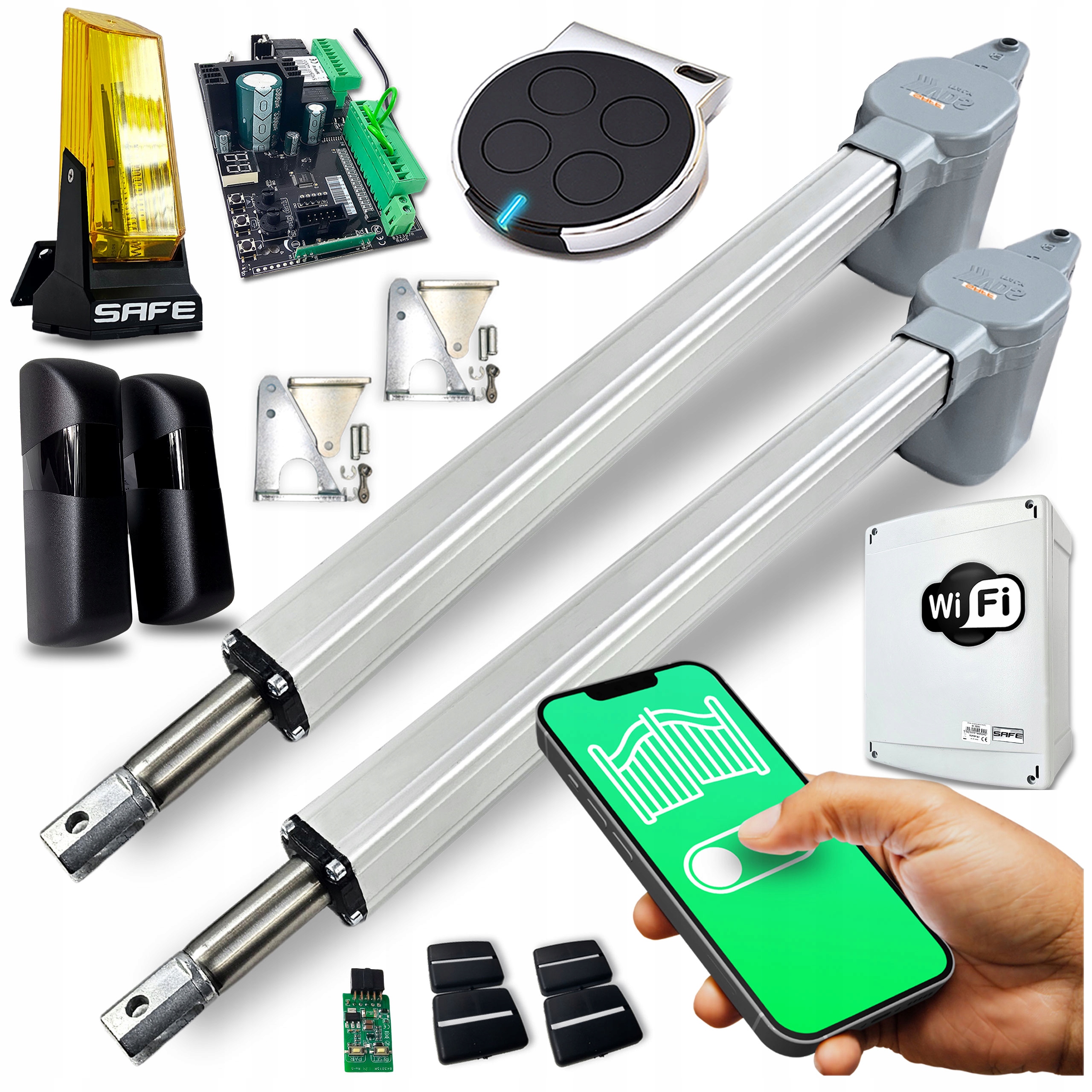 Pohon Pro Dvoukřídlou Bránu Safe 7m Wifi Automat pro křídlovou bránu 400