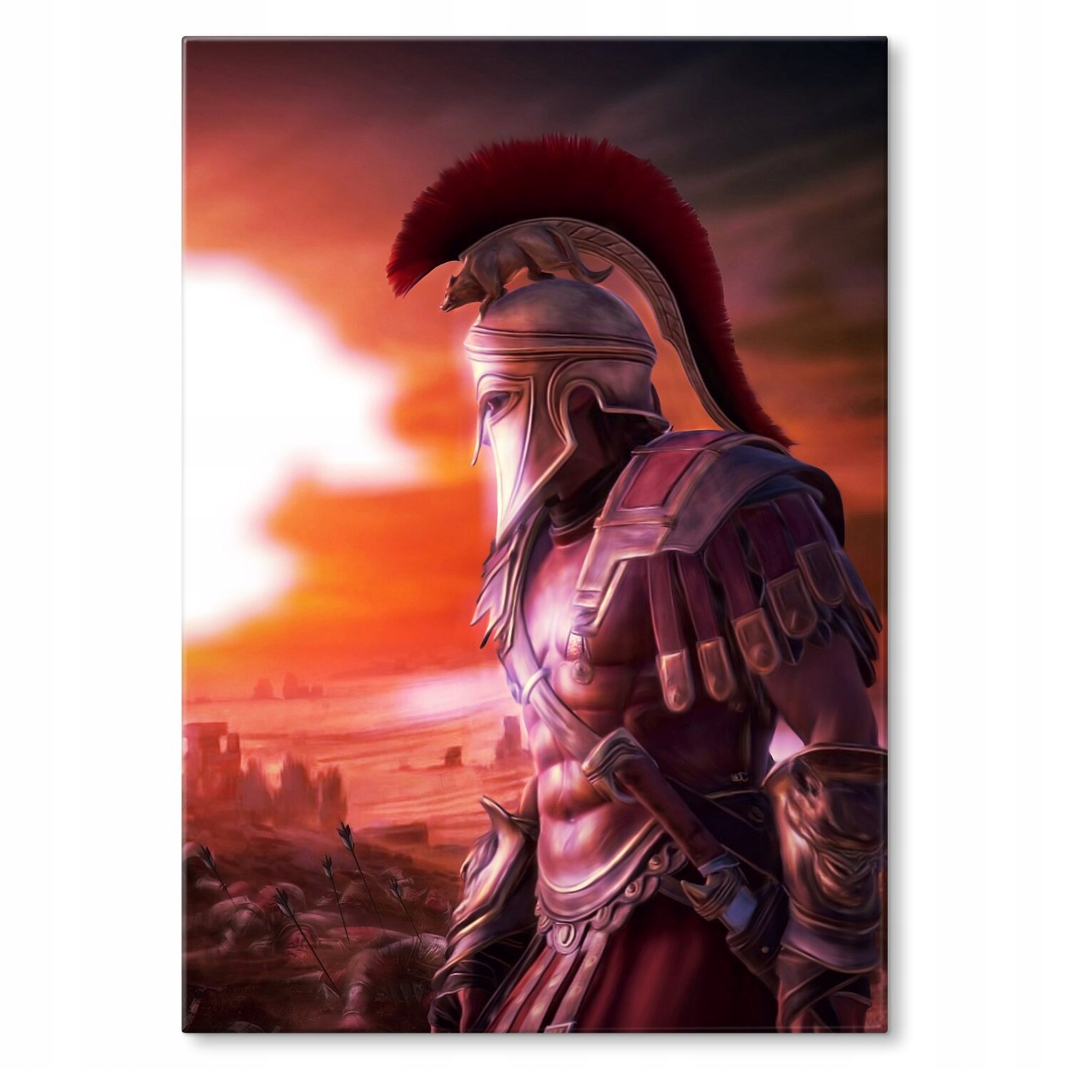 Kovový plakát ancient warrior Dárek 22 x 31 cm