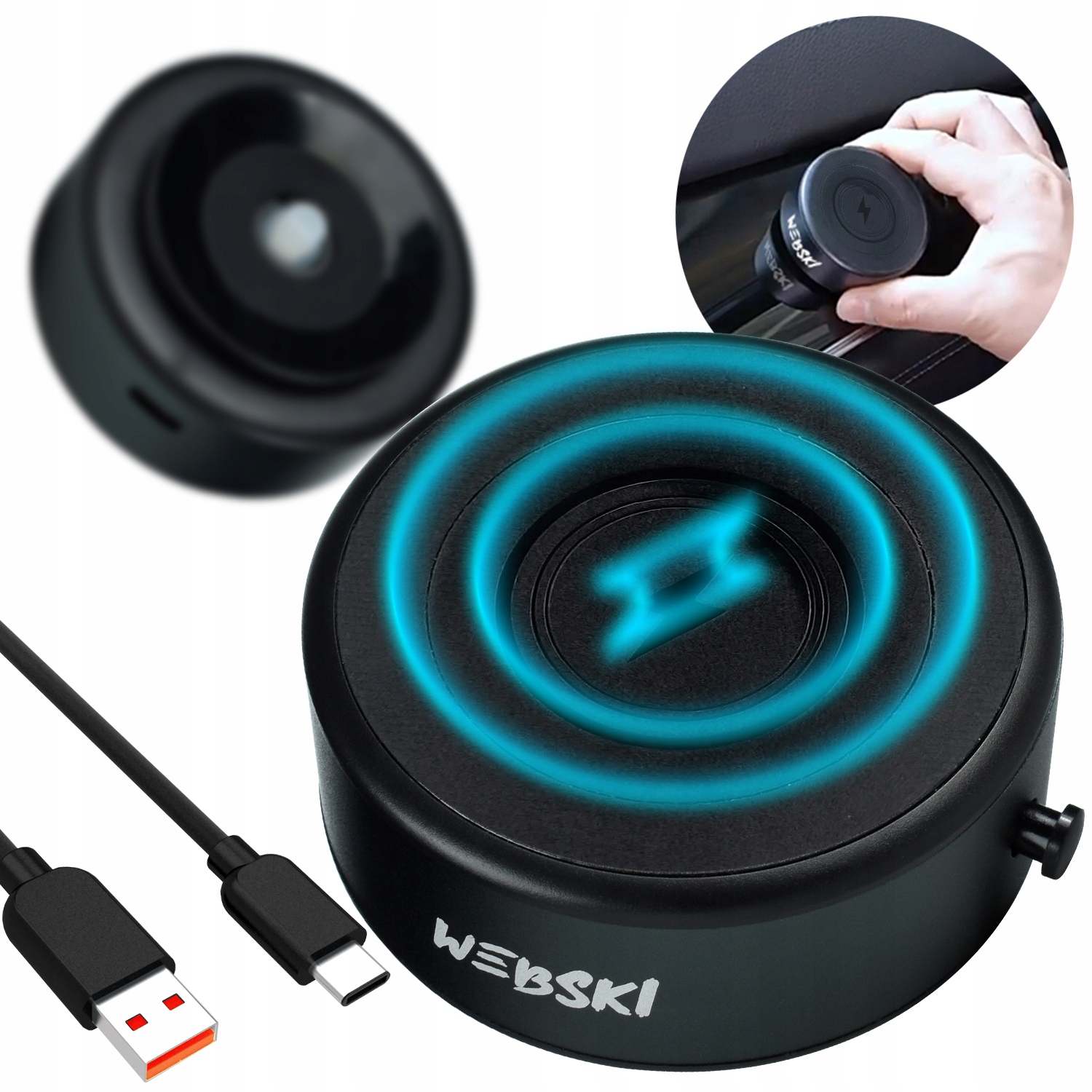 Indukční Magnetický Držák Přísavka Pro Telefon S Plochými Povrchy