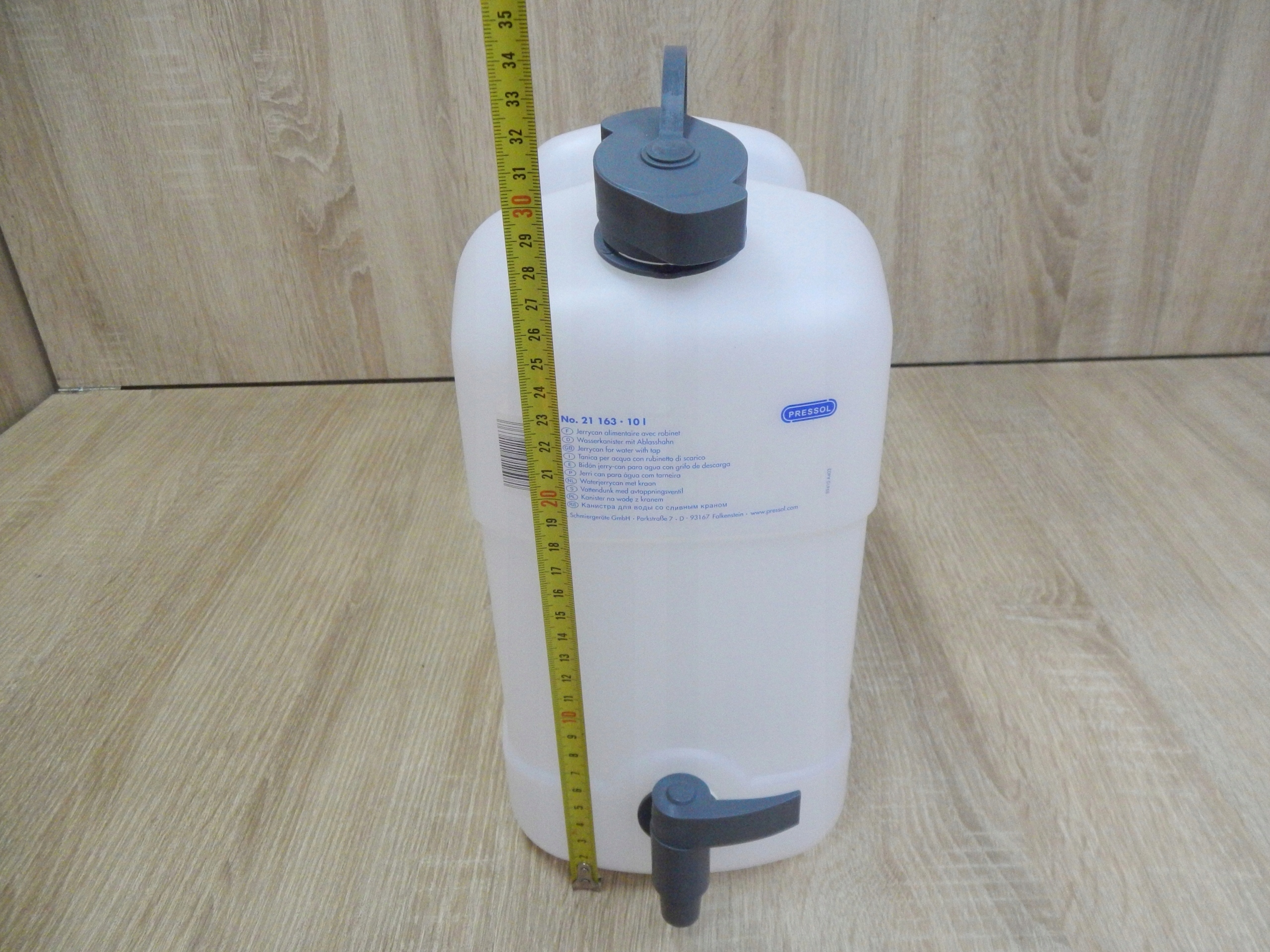Kanister Bańka na wodę pitną z kranem 10L PRESSOL Składany nie