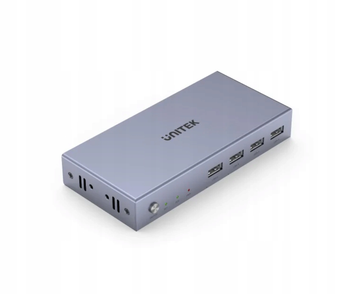 2× Przełącznik KVM Unitek V307A szary