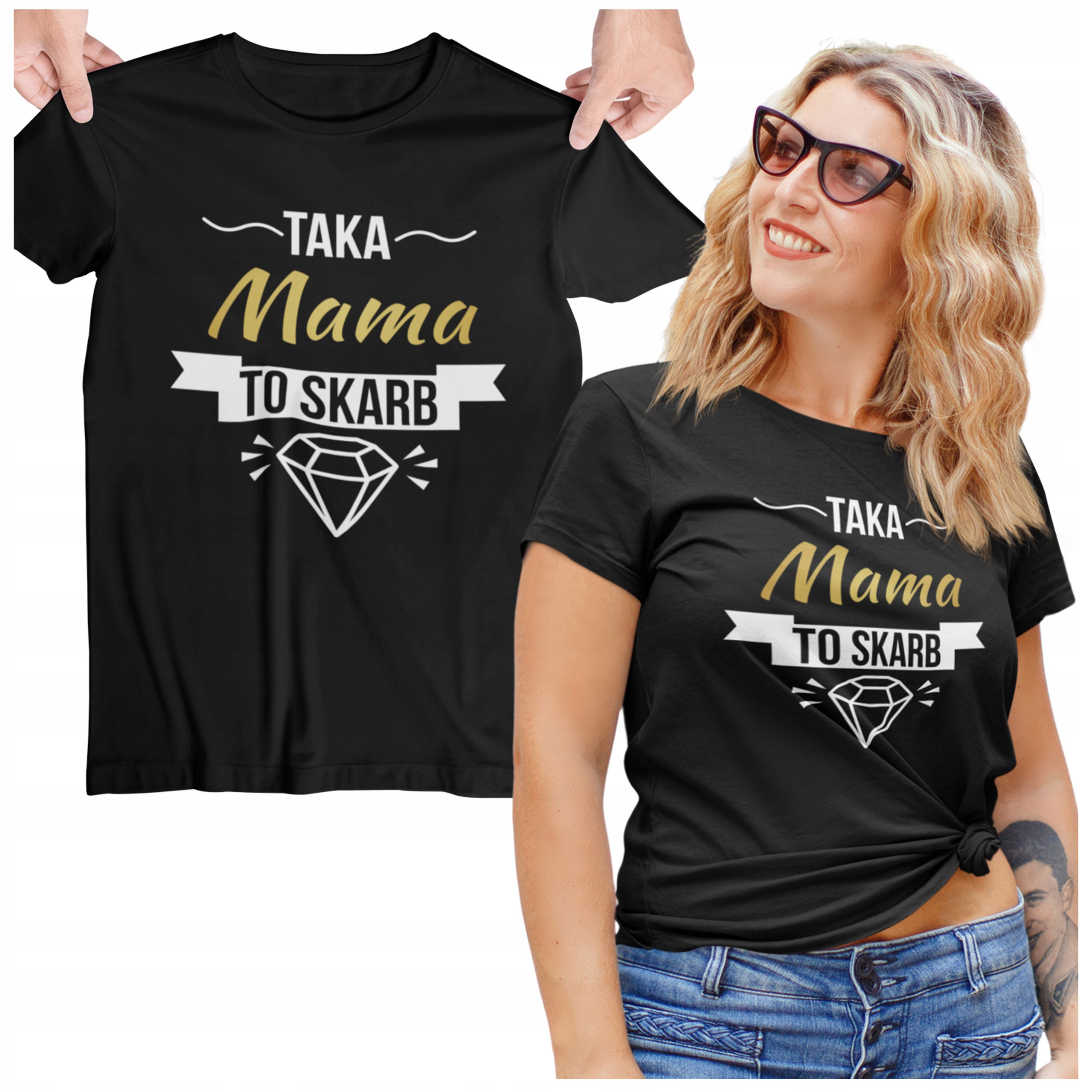 

Koszulka Dla Mamy Z Nadrukiem Taka Mama To Skarb