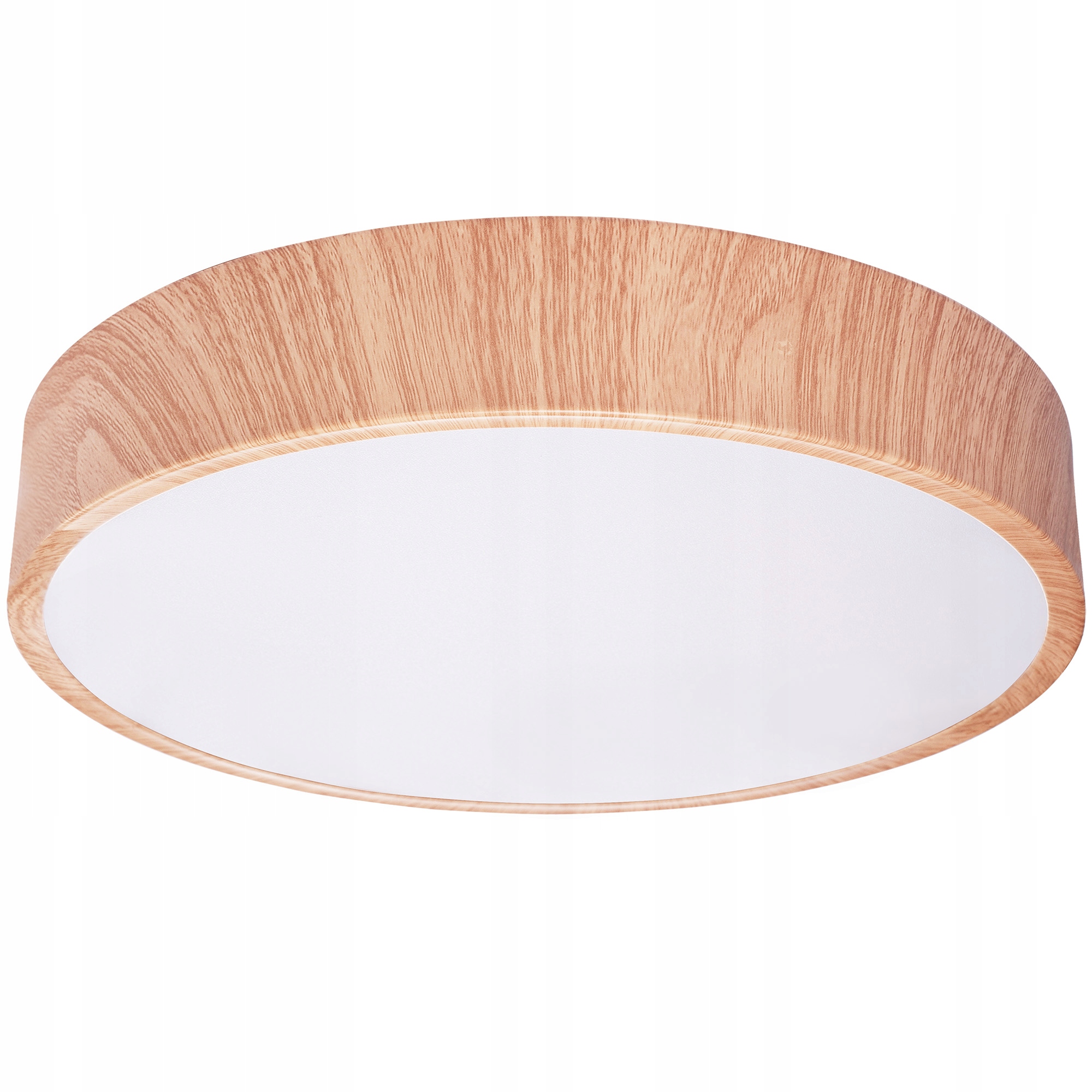 Stropní Svítidlo Stropní Svítidlo Led, kulatý vzor napodobující dřevo, 30 cm