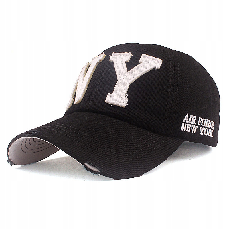 

Czapka z Daszkiem czarna Ny air force białe logo